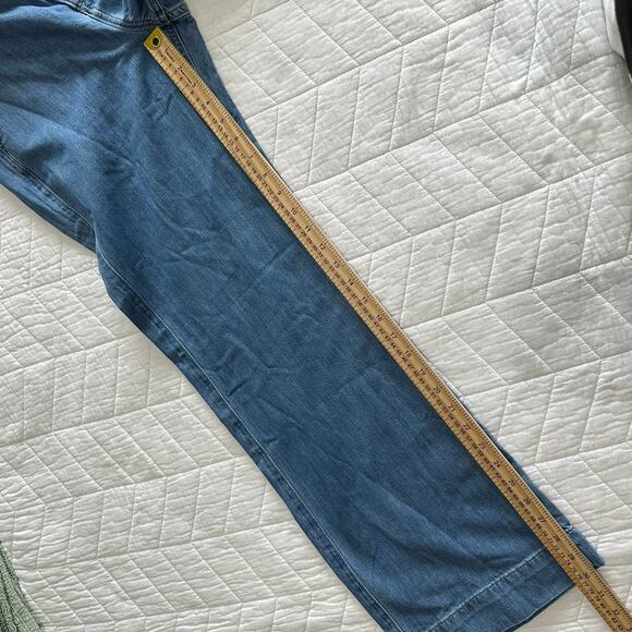 J.Crew Women’s Drapey Denim Trouser Light Wash Wide Leg BY994 Size 27 New - Picture 13 of 16